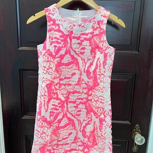 Lilly Pulitzer Kids Coral Reef Beside the Point Print Mini Mila Dress